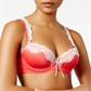 Sutiã de renda feminino Heidi by Heidi Klum, vermelho, tamanho 34DD