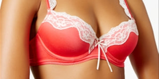 Sutiã de renda feminino Heidi by Heidi Klum, vermelho, tamanho 34DD