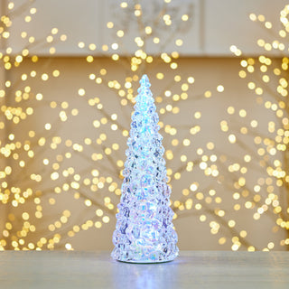 Iridescent LED Pine Tree 13.5"H