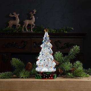 LED Christmas Tree with Holiday Lights 11.5"H