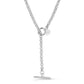Eklexic - Women's Micro Royal Rolo Chain Convertible Lariat Necklace