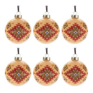 Western Glass Ball Ornament (Set of 6)