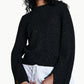 Autumn Cashmere - Split Sleeve Cuffed Sweater With Detachable Snood