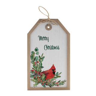 Merry Christmas Cardinal Tag