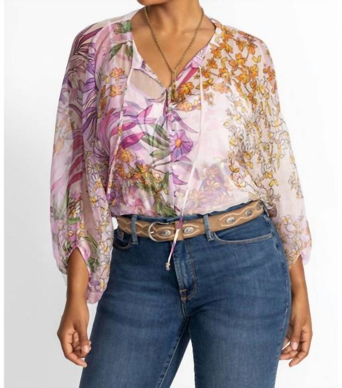 Johnny Was - Women's Harlyn Button Front Blouse Plus