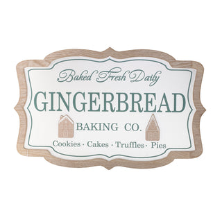 Framed Gingerbread Bakig Sign 15"L