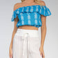 Elan - Strapless Top with Ruffles