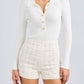 Generation Love - Danny Windowpane Tweed Shorts