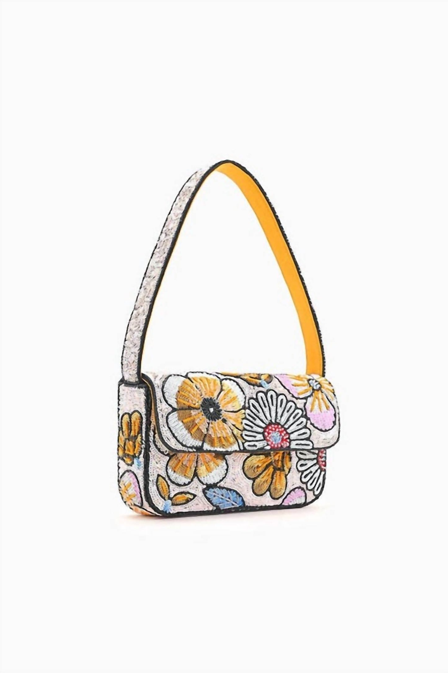 America & Beyond - Women's Daisy Daydream Embellished Shoulder Bag