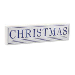 Wood Christmas Sentiment Sign 19.5"L