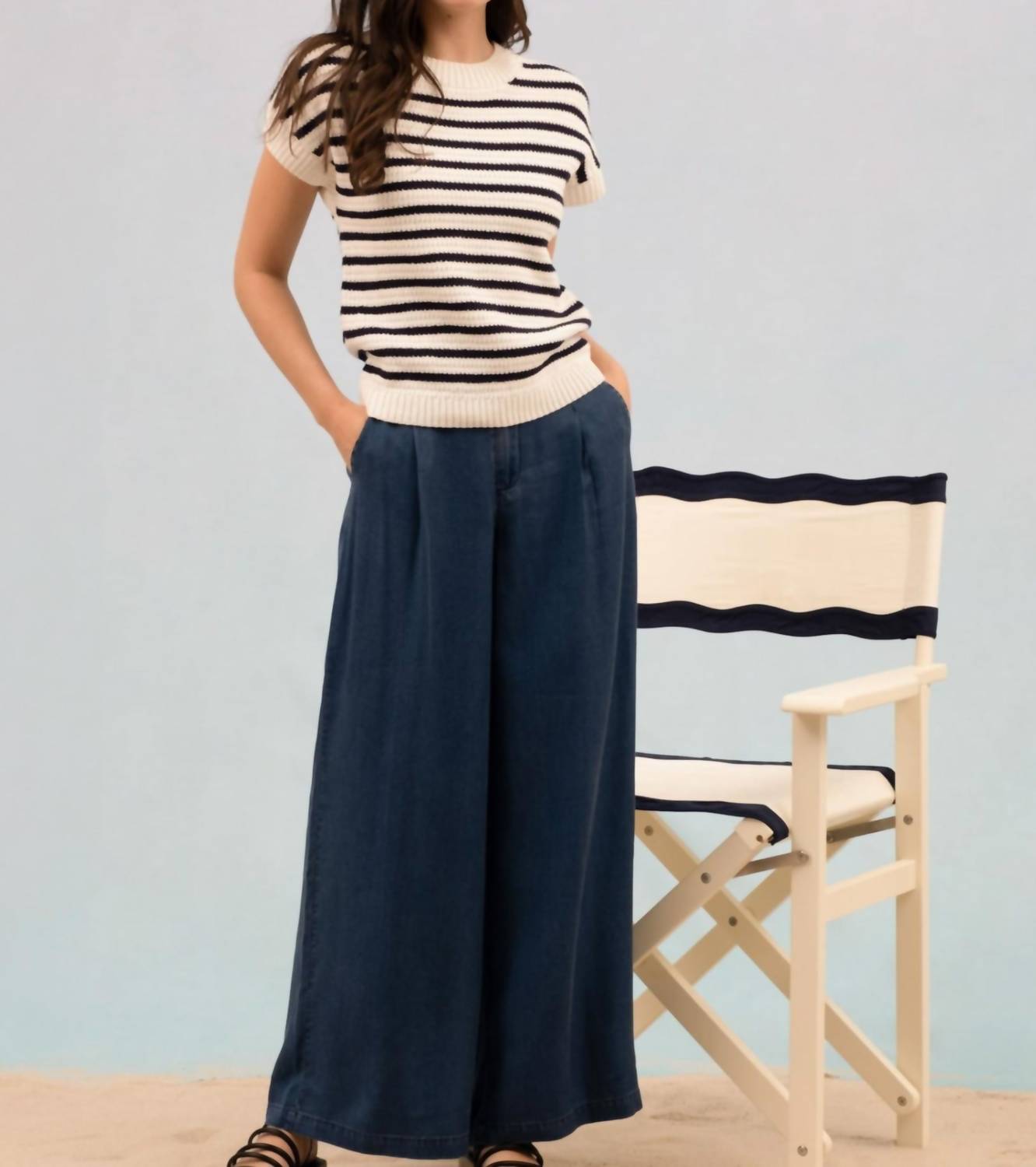 Blu Pepper - Zoey Stripe Pullover Sweater