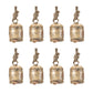 Distressed Metal Bell Ornament (Set of 8)