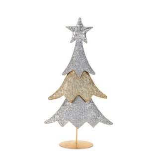 Jeweled Metal Christmas Tree (Set of 2)