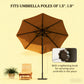 Convenient Metal Umbrella Stand Base with Adjustable Foot Pads