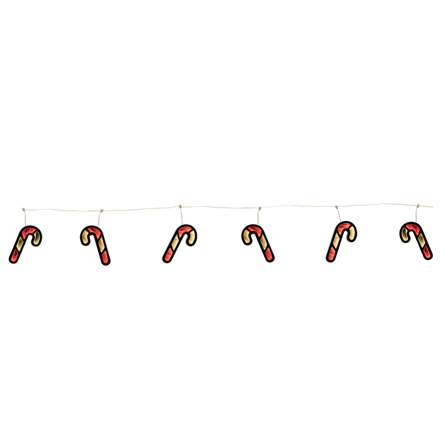 Candy Cane Ekkolight Garland 68"L
