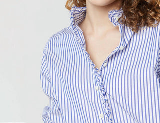 Ann Mashburn - Vestido-camisa Talitha com babados