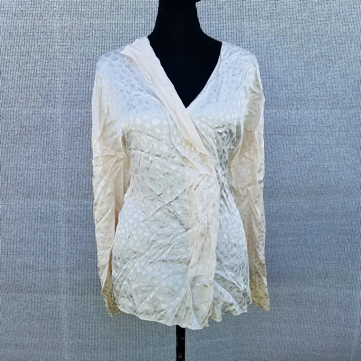 Alfani - V-neck Long Sleeves Blouse