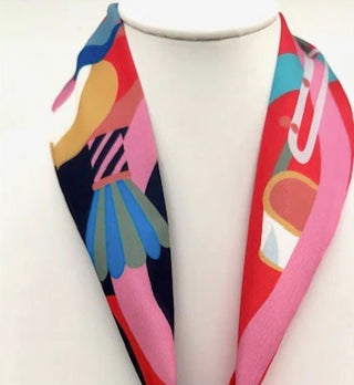 Knotty Bling - Women's Scarf Charm Necklace