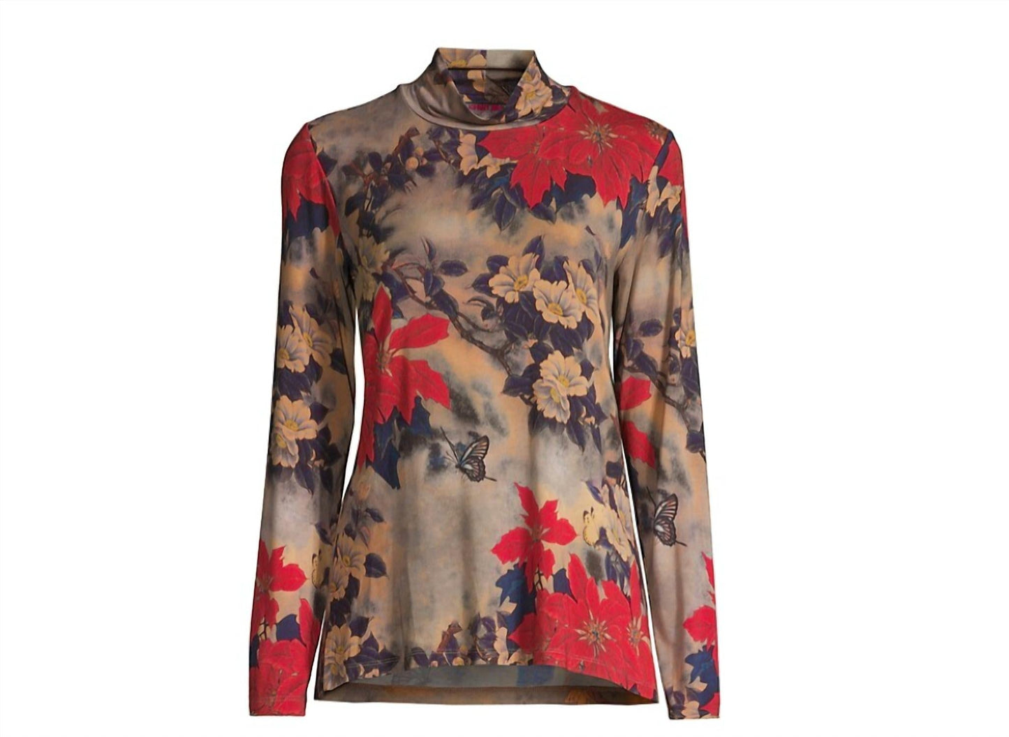 Johnny Was - CLARET MOCK NECK TOP