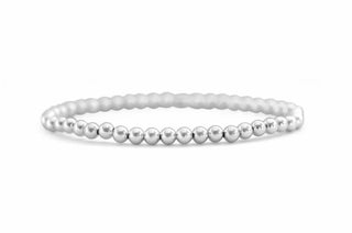 Stia - Classy & Comfortable Beaded Stretch Bracelets - 4mm Round