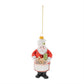 Glass Baking Santa Ornament (Set of 6)