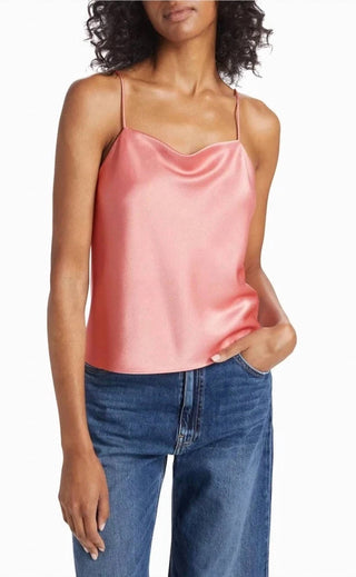 Alice + Olivia - Harmon Drapey Slip Tank Top