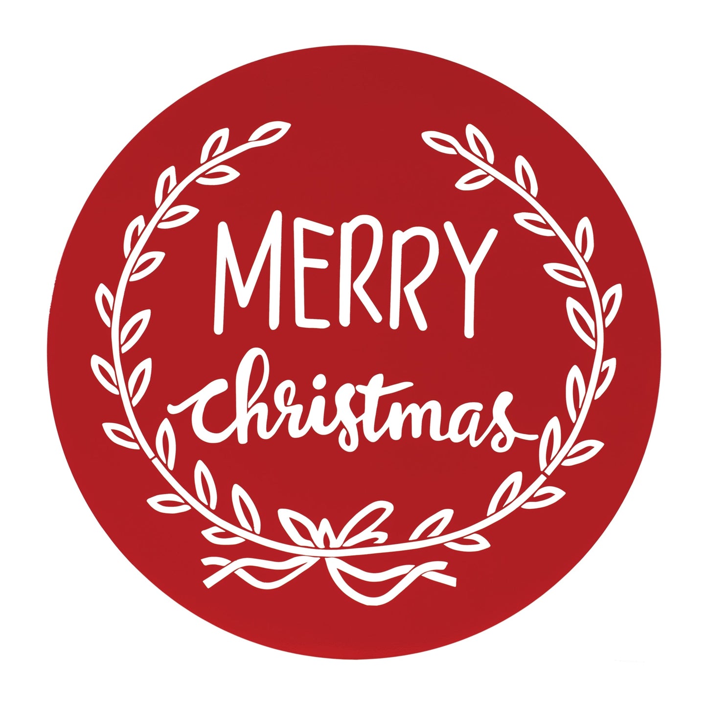 Cut Metal Merry Christmas Plaque 20"D