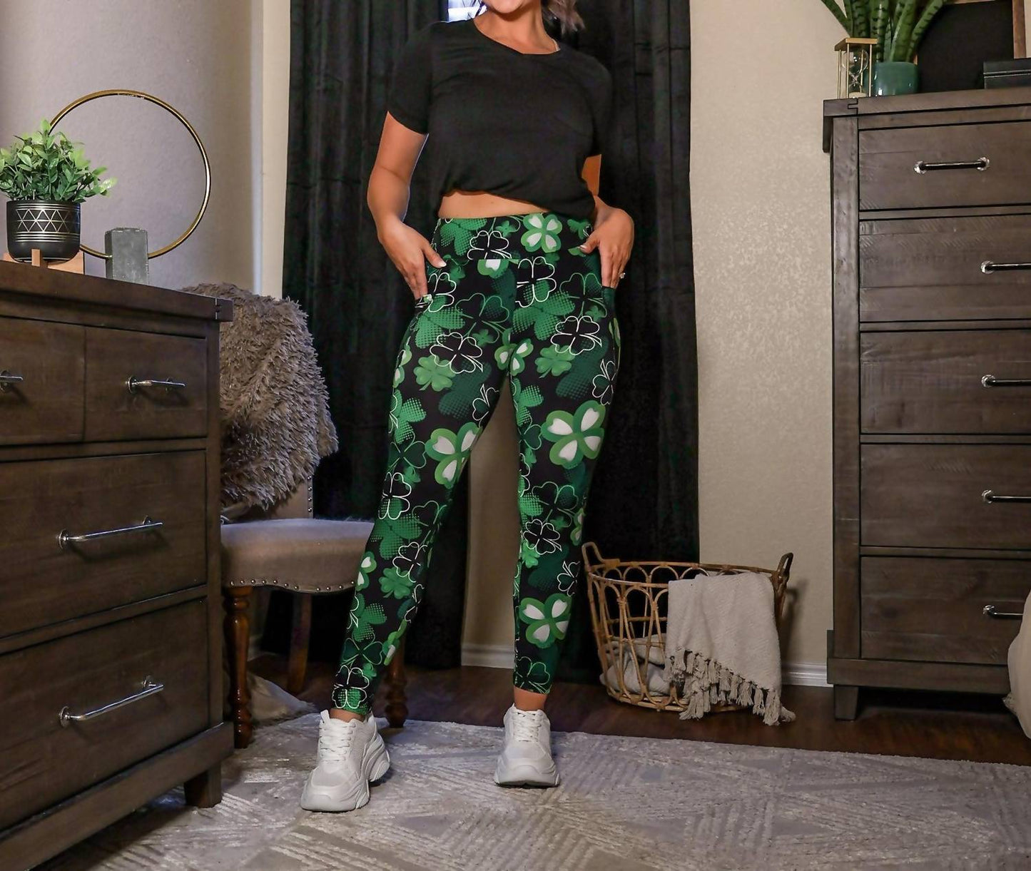 Julia Rose - St Patrick's Day SHAMROCK Leggings