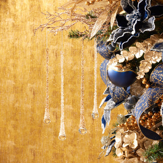 Glitter Drop Ornaments – Set of 24