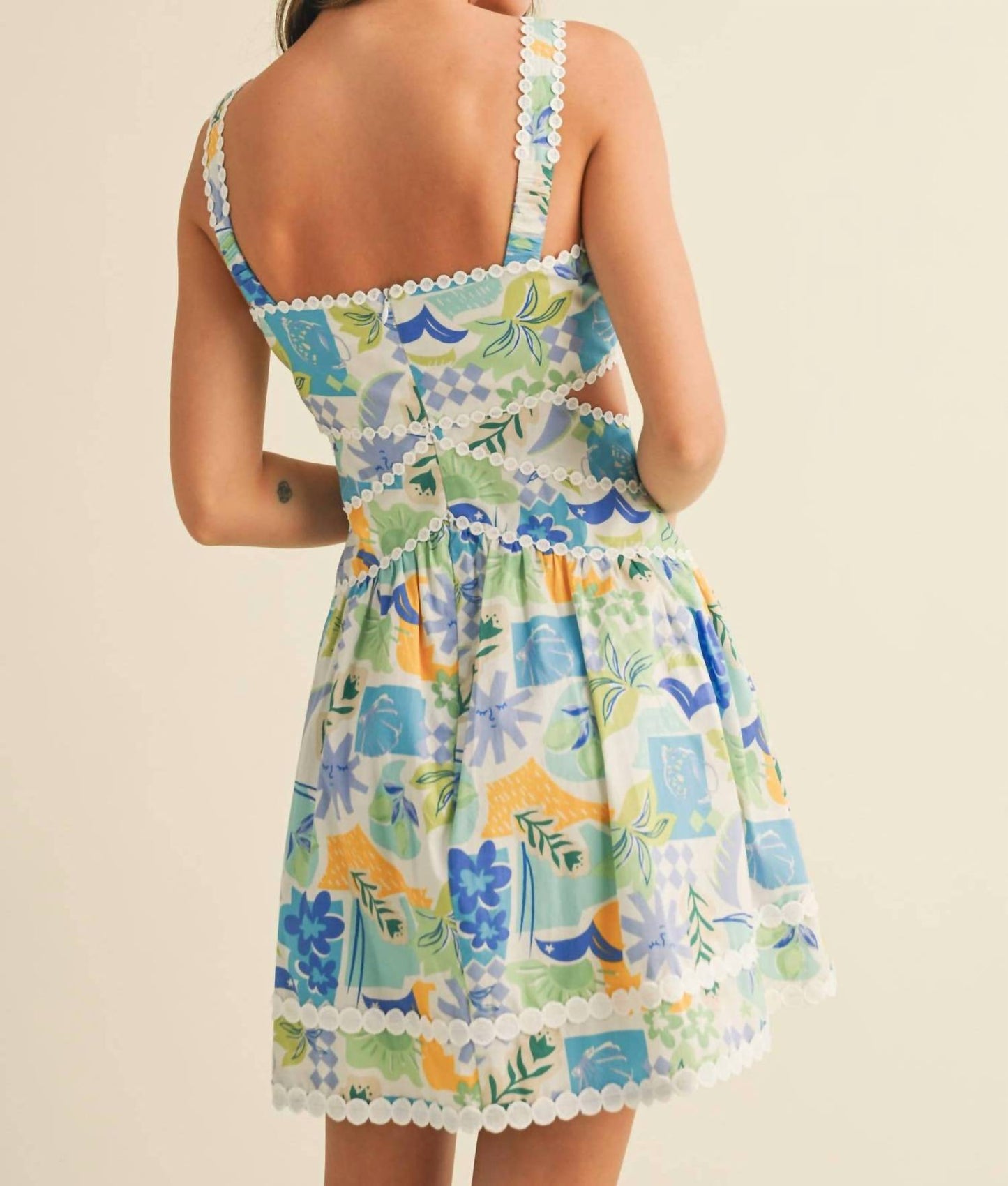 &Merci - Tropic Flared Mini Dress