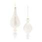 Iridescent Glass Finial Ornament (Set of 6)