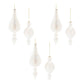 Iridescent Glass Finial Ornament (Set of 6)
