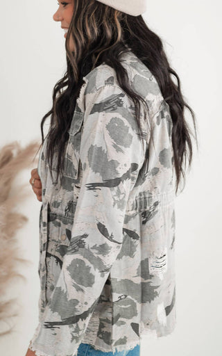 Pol - Jaqueta de sarja camuflada