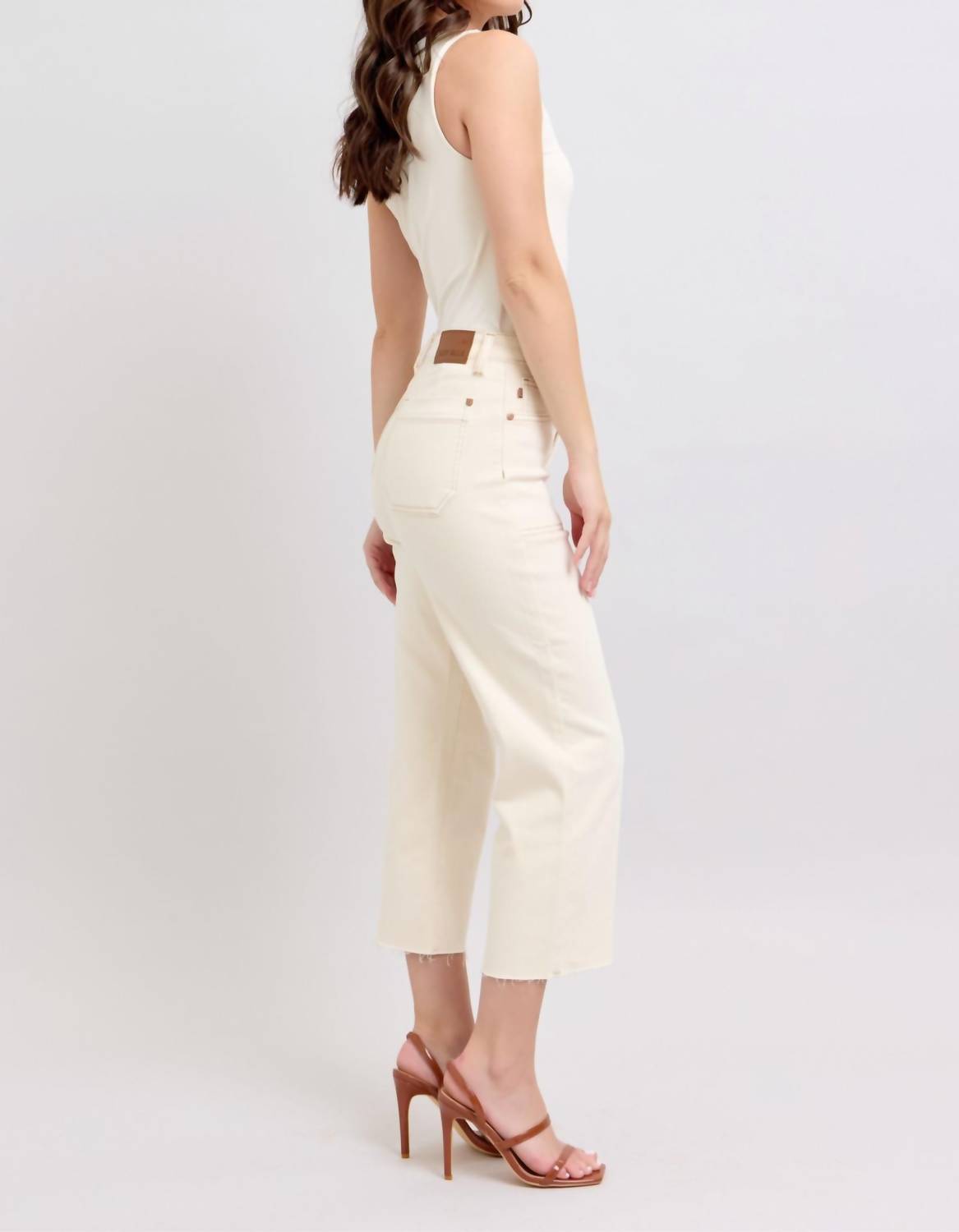 Judy Blue - High Waist Crop Wide Jeans