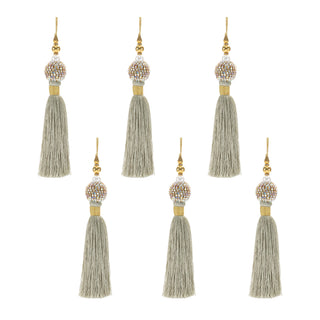 Jeweled Tassel Ornament (Set of 6)