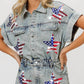 Trendsi - BiBi American Flag Washed Romper