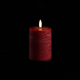 FIA Wick Red Pillar Candle Set - 2