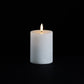 FIA Wick White Pillar Candle (Set of 2)