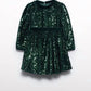 Abel & Lula - Girl's Sequin Velvet Dress