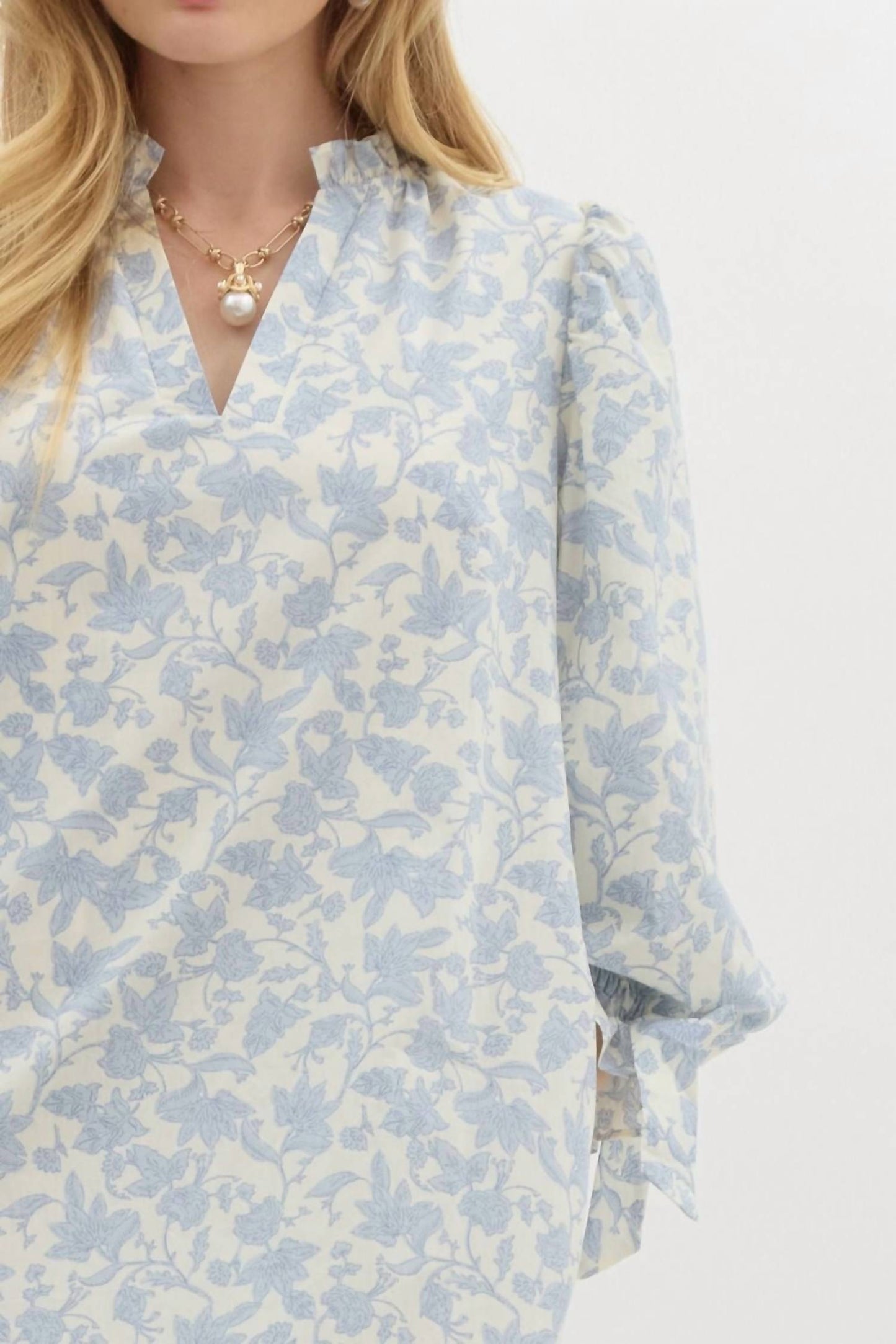 Entro - Floral Print Pullover Mini Dress