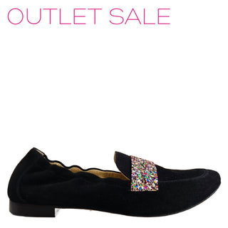 Lalisa - Women's Glitter Suede Loafer