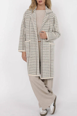 Sage The Label - Women's Marceau Hounndstooth Coatigan