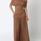 Olivaceous - Drop Waist Maxi Dress