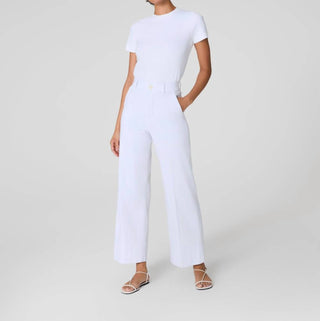 Spanx - Calças largas de sarja elástica