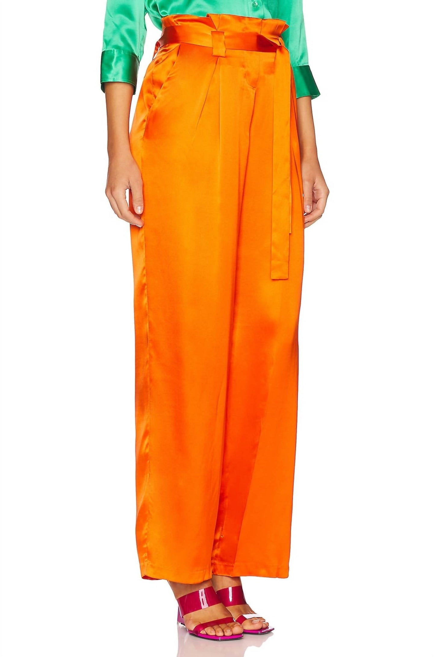 L'Agence - Bobby Silk Paperbag Pant