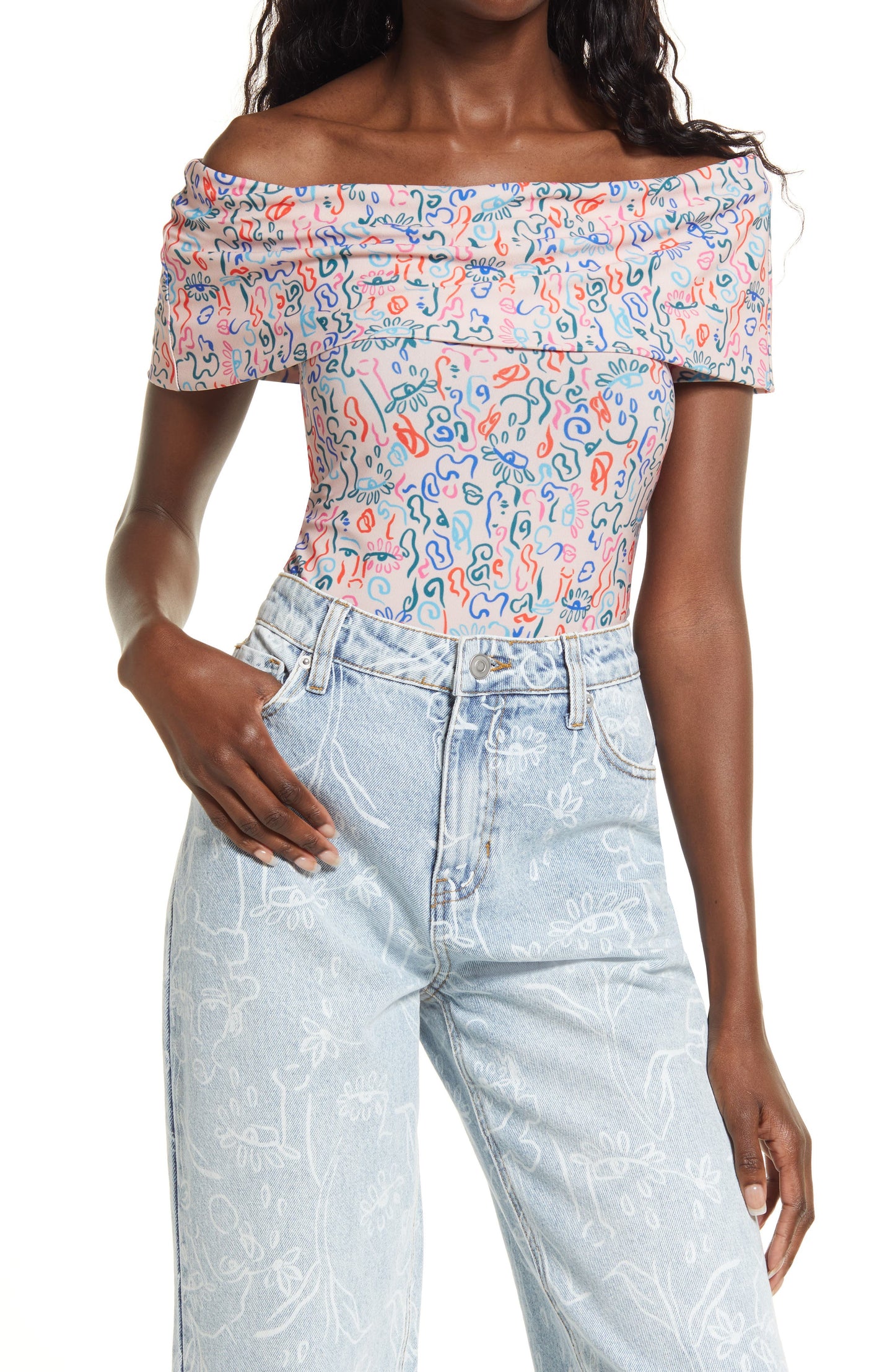 Cristina Martinez Off the Shoulder Bodysuit