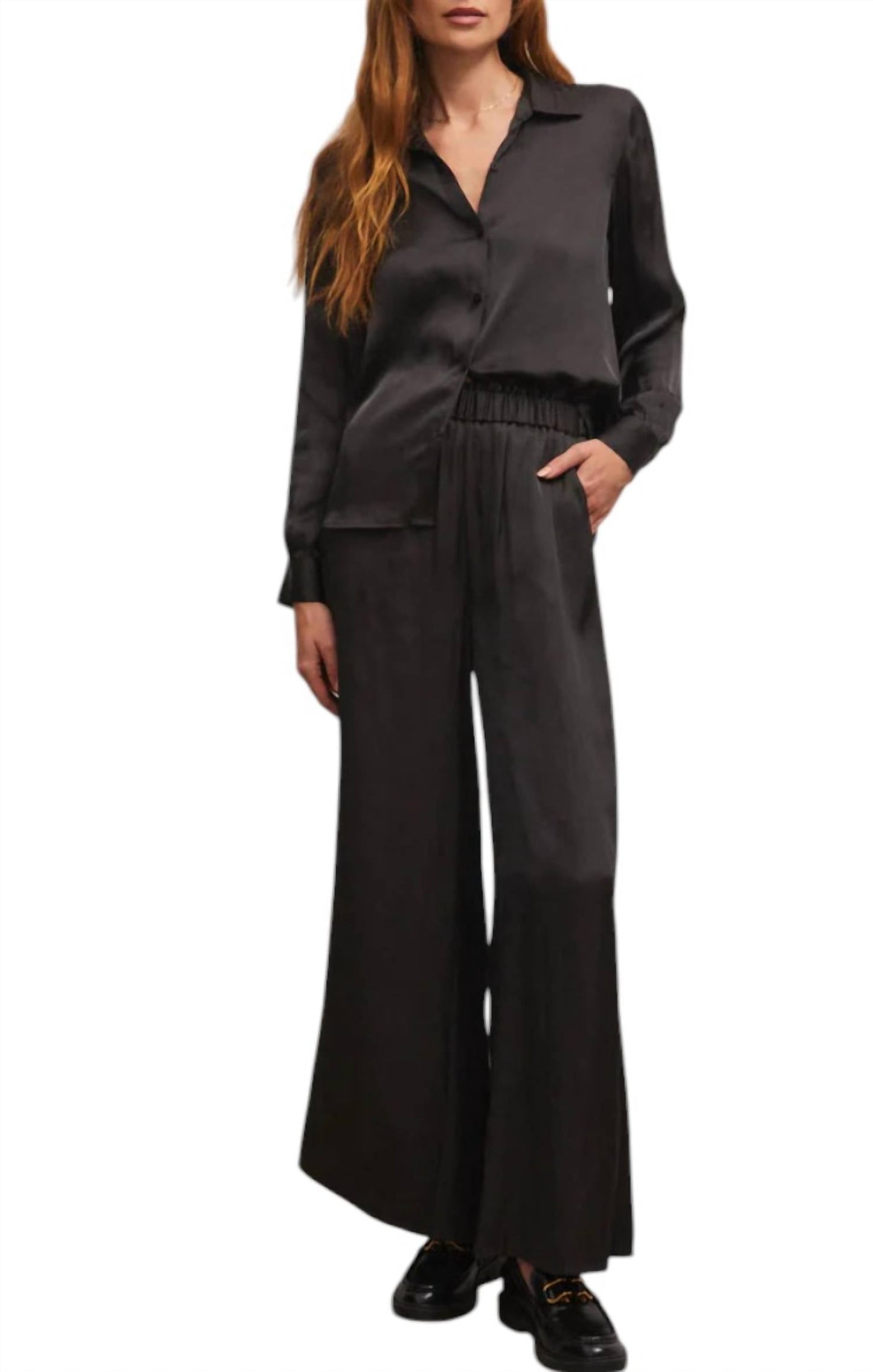 Z Supply - Estate Luxe Sheen Wide Leg Pant