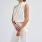 Chimala - Sleeveless Tuck Collar Blouse