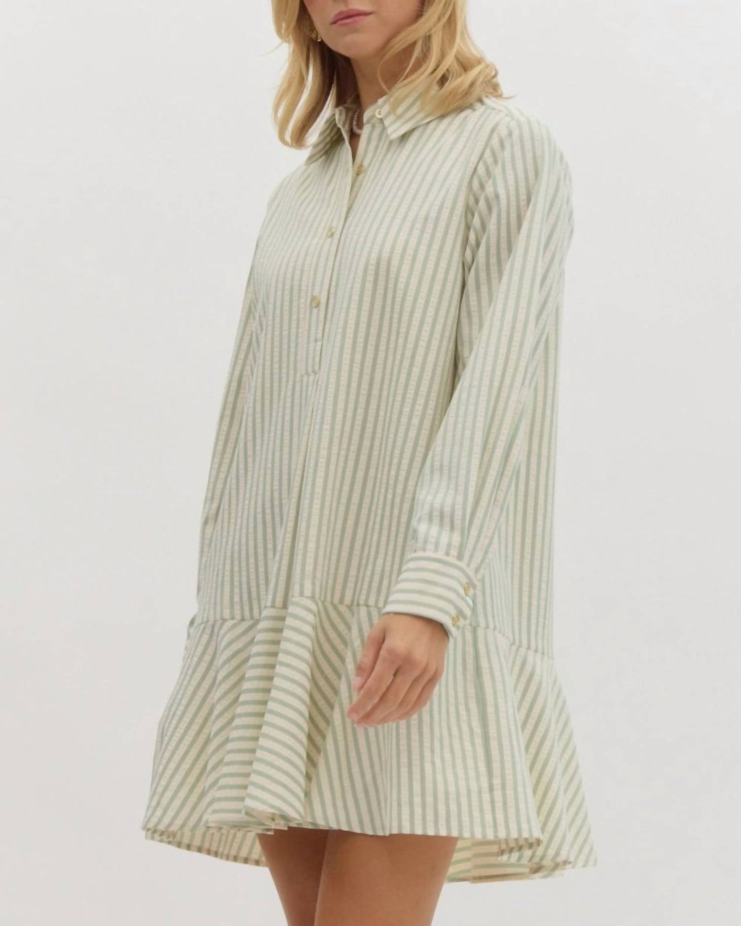 Entro - Striped Shirt Dress