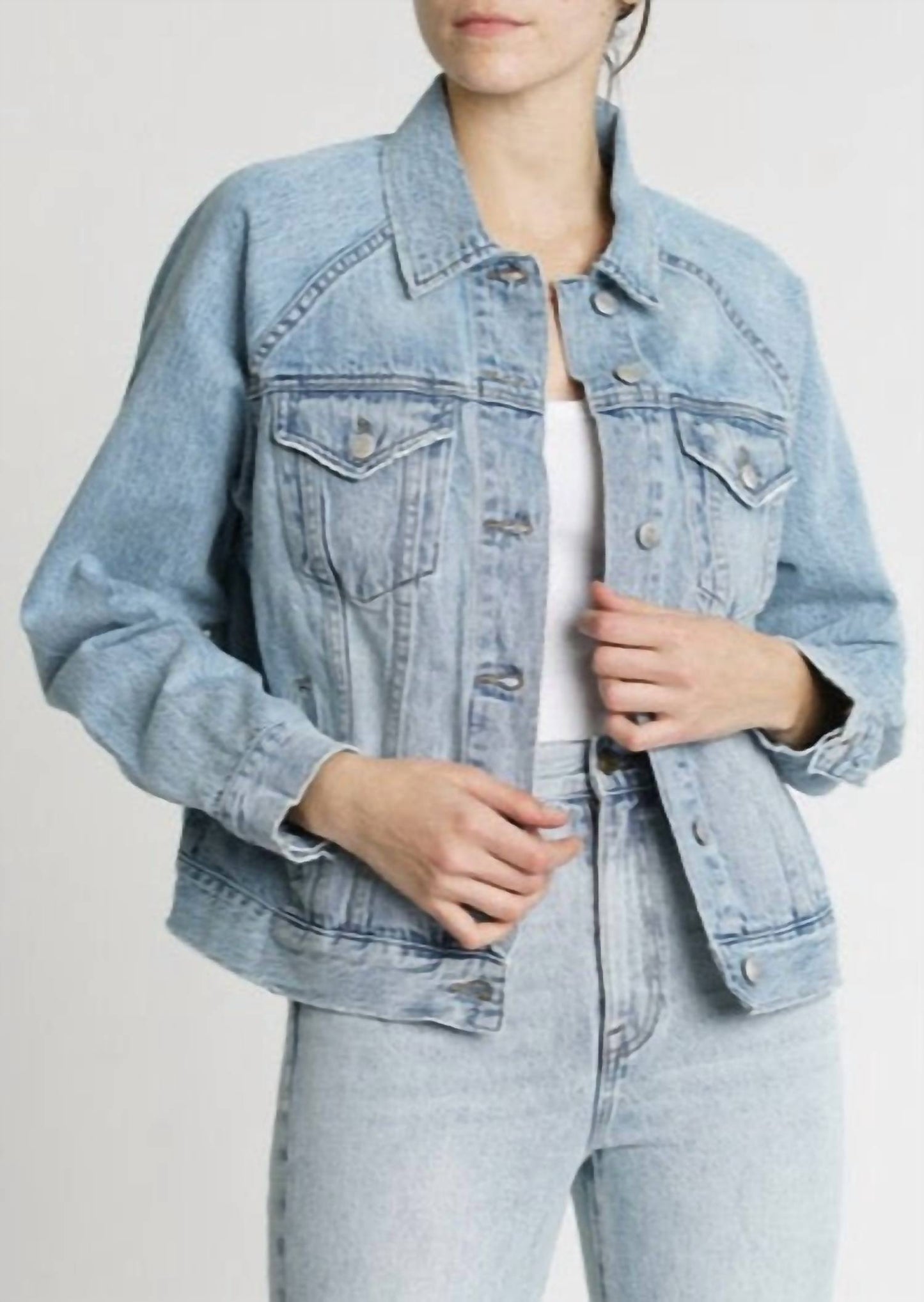 Pistola - Hayden Raglan Sleeve Denim Jacket
